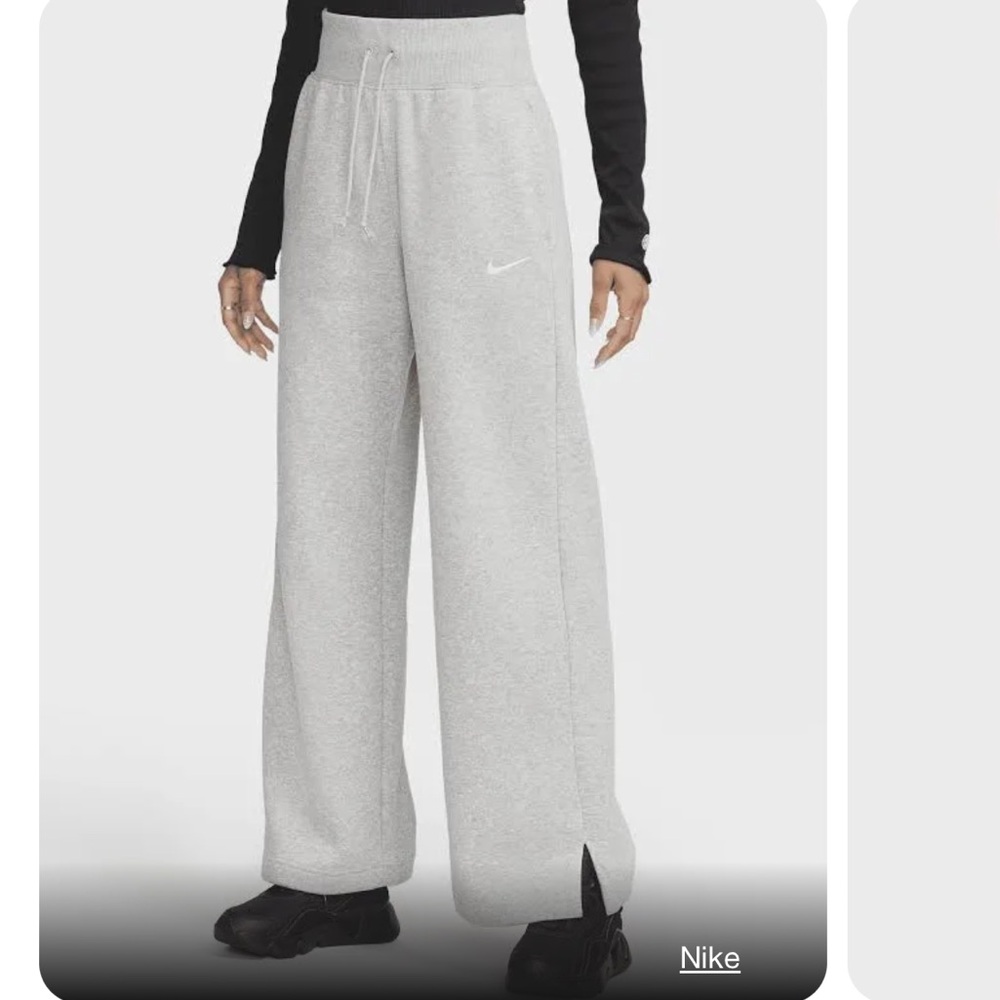 Nike Grey Wide Leg Sweatpants